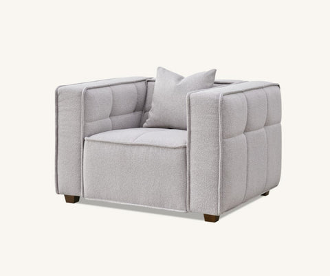 Aluxo Murray Sofa Range in Putty Boucle Fabric