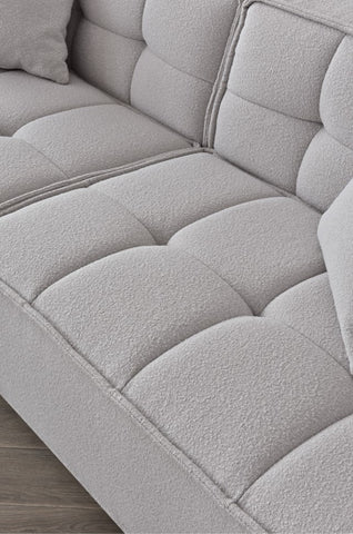 Aluxo Murray Sofa Range in Putty Boucle Fabric