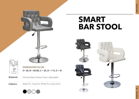 THE SMART BAR STOOL PU FABRIC